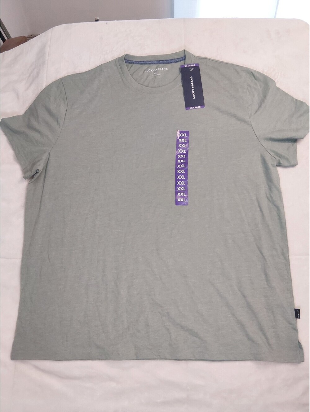 Lucky Brand Men's Green Basic Crew Neck T-Shirt XXL